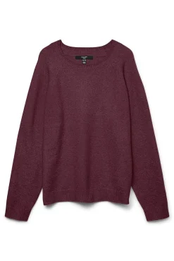 Vero Moda Curve Camisolas-Camisola grande de gola redonda Roxo
