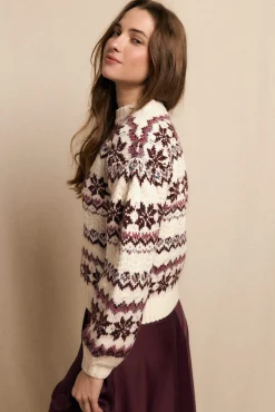 Slowlove Camisolas-Camisola grecas Ecru