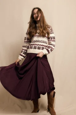 Slowlove Camisolas-Camisola grecas Ecru