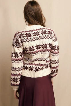 Slowlove Camisolas-Camisola grecas Ecru