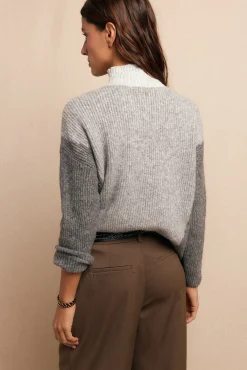 Slowlove Camisolas-Camisola intársia Cinzento