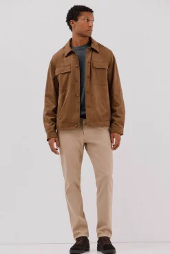 Cortefiel Camisolas-Camisola lã de carneiro gola redonda Cinzento