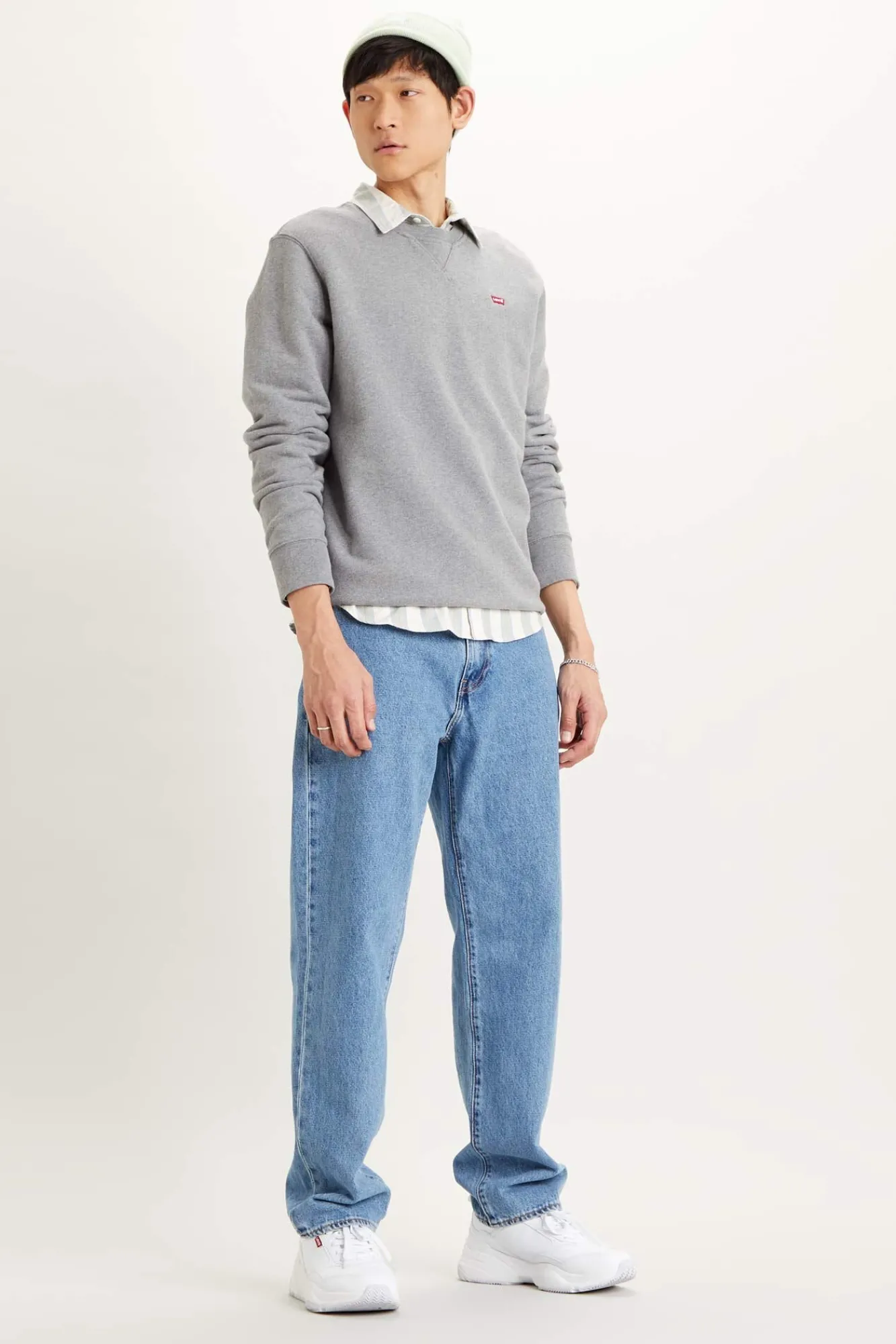 Levi's Sweatshirts-Camisola ® de pescoço redondo de lã Cinzento
