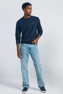 Springfield Camisolas-Camisola liso de fantasia torcida azul