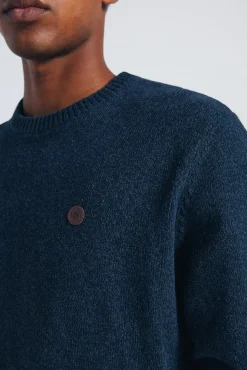 Springfield Camisolas-Camisola liso de fantasia torcida azul