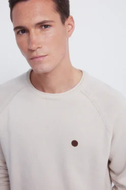 Springfield Camisolas-Camisola liso de gola alta bege