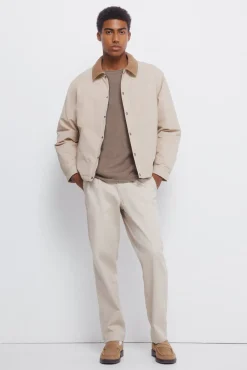 Springfield Camisolas-Camisola liso de gola alta cru