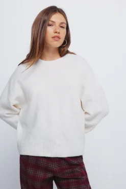 Springfield Camisolas-Camisola liso de gola redonda vison