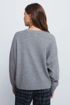 Springfield Camisolas-Camisola liso de gola redonda vermelho