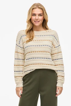 Vila Camisolas-Camisola listrado riscas Tostado