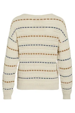 Vila Camisolas-Camisola listrado riscas Tostado