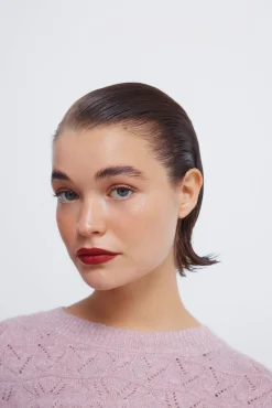 Springfield Camisolas-Camisola lurex pointelle rosa