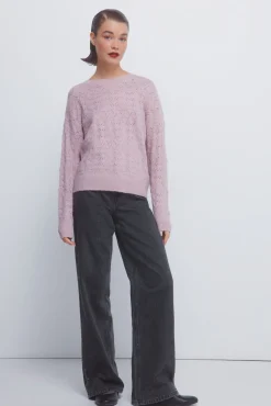 Springfield Camisolas-Camisola lurex pointelle rosa