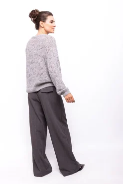 Object Camisolas-Camisola malha Cinzento