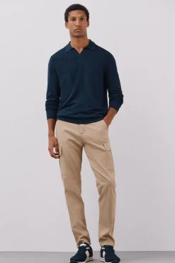 Cortefiel Camisolas-Camisola malha fina Azul