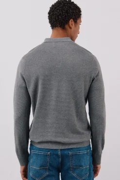 Cortefiel Camisolas-Camisola malha fina Cinzento