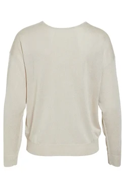 Vila Camisolas-Camisola malha fina Ecru