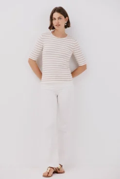 Cortefiel Camisolas-Camisola manga curta Castanho