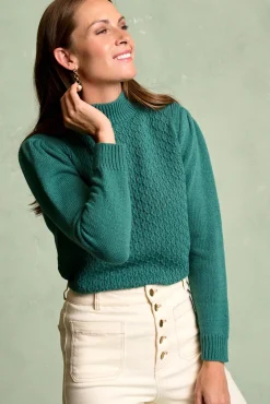 Polín Et Moi Camisolas-Camisola manga Elina Verde