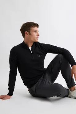 Williot Camisolas-Camisola Meia Fecho-Éclair Preto