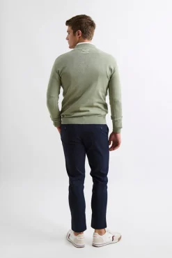 Williot Camisolas-Camisola Meia Fecho-Éclair Verde