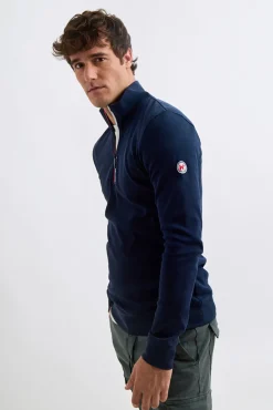 Williot Camisolas-Camisola Meia Fecho-Éclair Azul