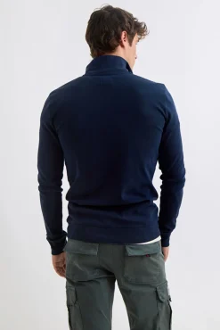 Williot Camisolas-Camisola Meia Fecho-Éclair Azul