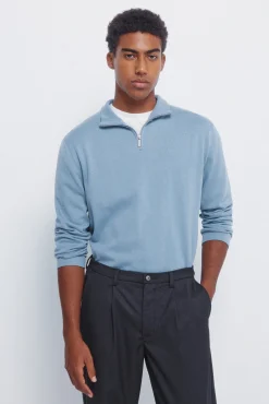 Springfield Camisolas-Camisola Milano com fecho-éclair azul