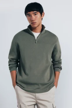 Springfield Camisolas-Camisola Milano com fecho-éclair bege