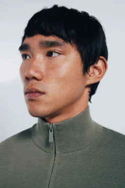 Springfield Camisolas-Camisola Milano com fecho-éclair bege