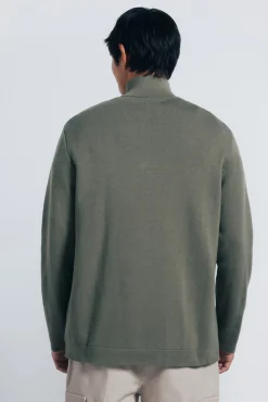 Springfield Camisolas-Camisola Milano com fecho-éclair bege