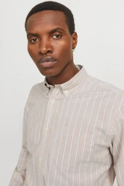 Jack & Jones Camisas-Camisola oxford slim fit Castanho