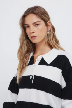 Springfield Camisolas-Camisola polo bordada azul