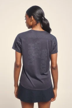 Dash and Stars T-Shirts-Camisola preta ultraleve preto