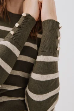 Cortefiel Camisolas-Camisola riscas Verde