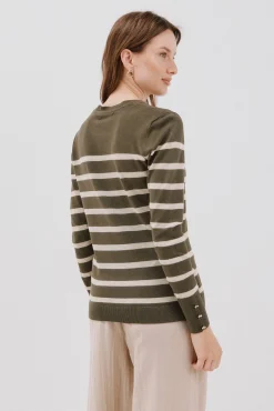 Cortefiel Camisolas-Camisola riscas Verde