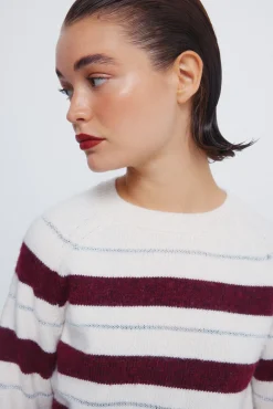 Springfield Camisolas-Camisola riscas de lurex vermelho