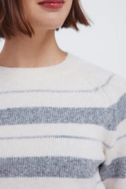 Springfield Camisolas-Camisola riscas de lurex bege