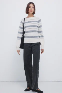 Springfield Camisolas-Camisola riscas de lurex bege