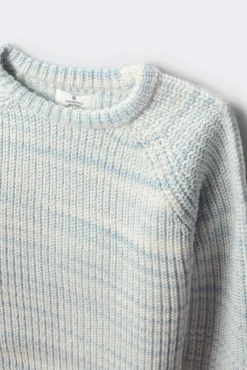 Springfield Kids Malhas-Camisola riscas de lurex para meninas. azul