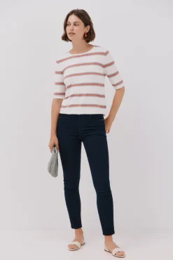 Cortefiel Camisolas-Camisola riscas multicor Vermelho