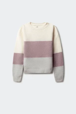 Springfield Kids Malhas-Camisola riscas para menina. rosa