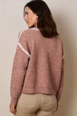 Polín Et Moi Camisolas-Camisola Rosalinda com decote em V Subiu