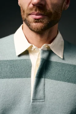 OOTO Camisolas-Camisola rugby gola polo Azul