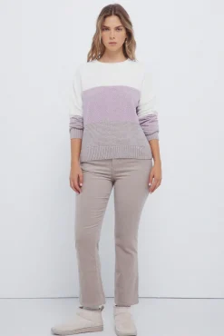 Springfield Camisolas-Camisola às riscas de chenille cinzento