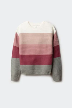 Springfield Kids Malhas-Camisola às riscas para menina rosa