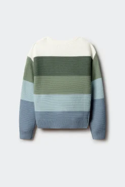 Springfield Kids Malhas-Camisola às riscas para menina verde