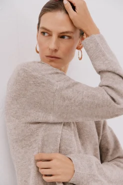 Cortefiel Camisolas-Camisola suave com franjas Tostado