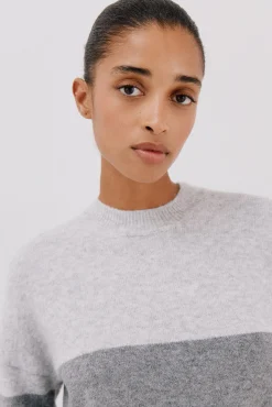 Cortefiel Camisolas-Camisola suave com franjas Cinzento