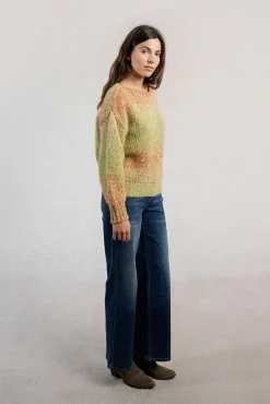 Molly Bracken Camisolas-Camisola tie dye de manga comprida Multicolorido